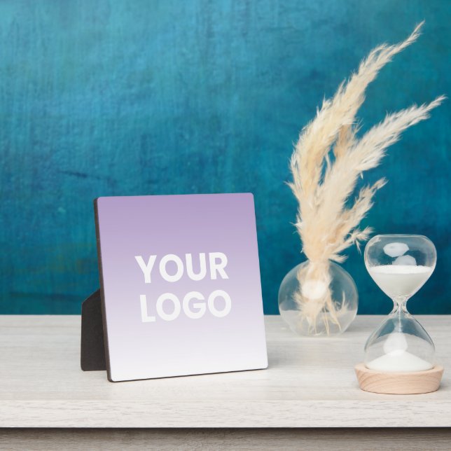 Your Logo & Editable Background Colour Gradient  Plaque (Insitu)