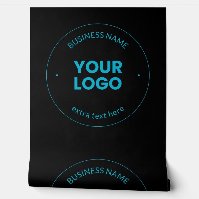 Your Logo | Editable Business Name & Website Wallpaper (Unrolling)