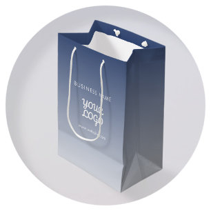 Your Logo Editable Gradient Colour Medium Gift Bag