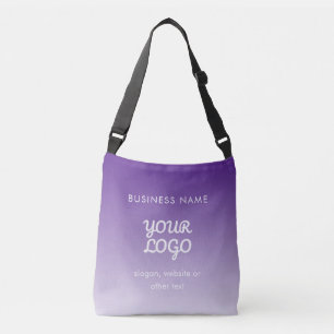 Your Logo & Editable Text Any Colour Gradient Ombr Crossbody Bag