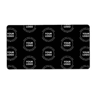Your Logo & Editable Text Repeating Pattern