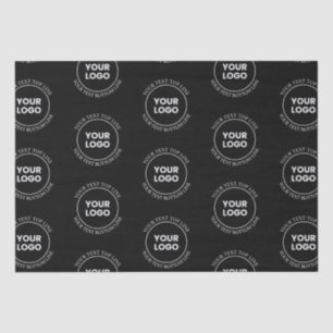 Your Logo & Editable Text Repeating Pattern Tissue Paper