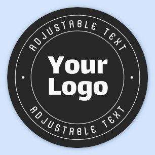 Your Logo & Editable Text Template Black & White