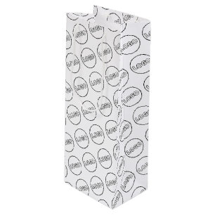 Your Logo Event Simple Business Company Branding Wine Gift Bag