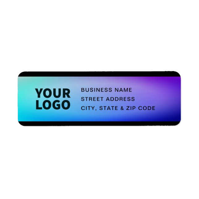Your Logo | Fading Turquoise & Purple (Front)