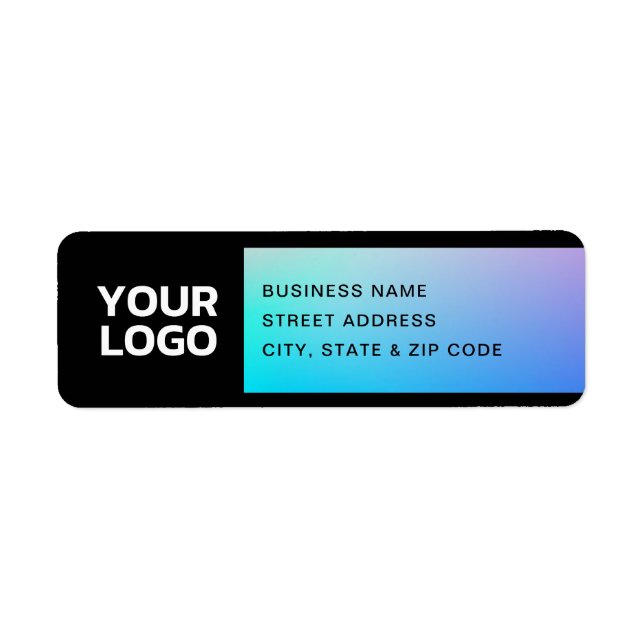 Your Logo | Fading Turquoise & Purple (Front)