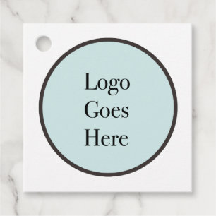 Your Logo Goes Here Custom Favour Tags