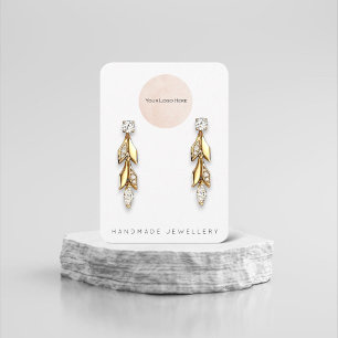 Your Logo Handmade Jewellery Earring Display Card