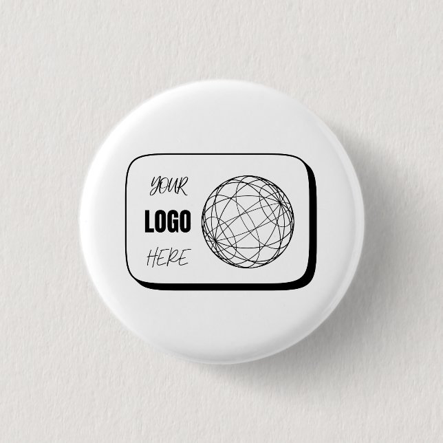 Your Logo Here 3 Cm Round Badge (Front)