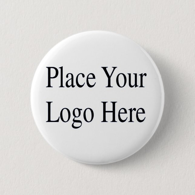 Your Logo Here 6 Cm Round Badge (Front)