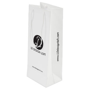 Your Logo Here and website Corporate Wine bag