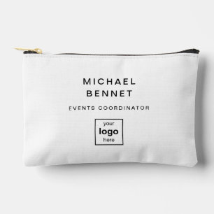 Your Logo Here Black And White Professional Accessory Pouch