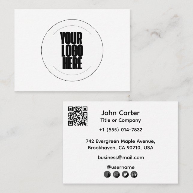 Your Logo Here Business Card (Front/Back)