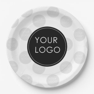 Your Logo Here Business Company Corporate Paper Plate