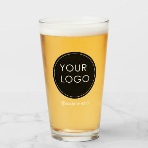 Your Logo Here Business Company Corporate Pint Glass