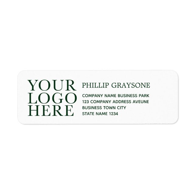 Your Logo Here Business Name Return Address (Front)