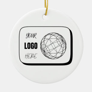 Your Logo Here Ceramic Tree Decoration