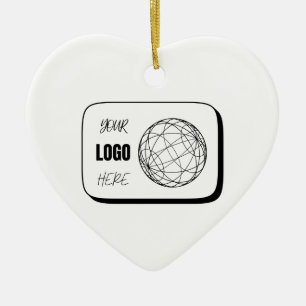 Your Logo Here Ceramic Tree Decoration