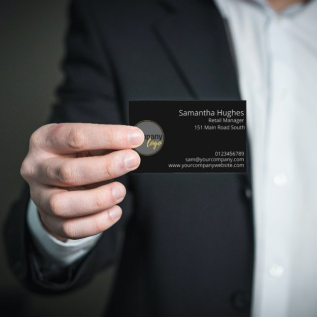 YOUR LOGO HERE COMPANY BRANDED BUSINESS CUSTOM BUSINESS CARD (Creator Uploaded)