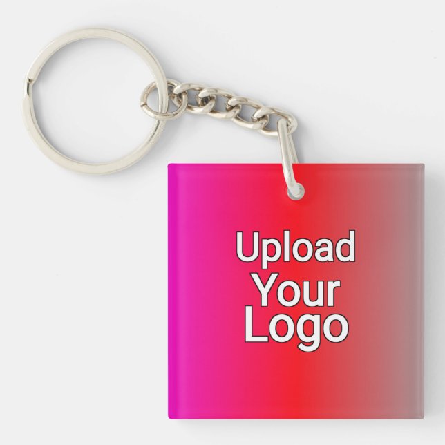 Your Logo Here – Custom Business Key Ring (Front)