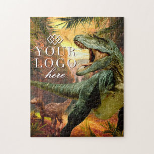 Your Logo Here   Custom Dinosaur Jigsaw Puzzle