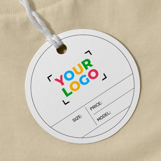 Your Logo Here Custom Round Clothing Hang Tag (Creator Uploaded)