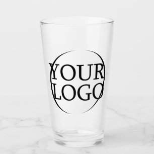 Your Logo Here Cute Funny Create Your Own Design Glass