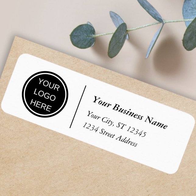 Your Logo Here l Black White Return Address  (Creator Uploaded)