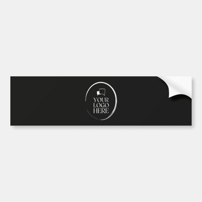 Your Logo Here Modern Bumper Sticker (Front)