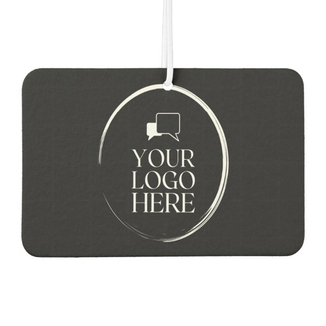 Your Logo Here Modern Car Air Freshener (Front)