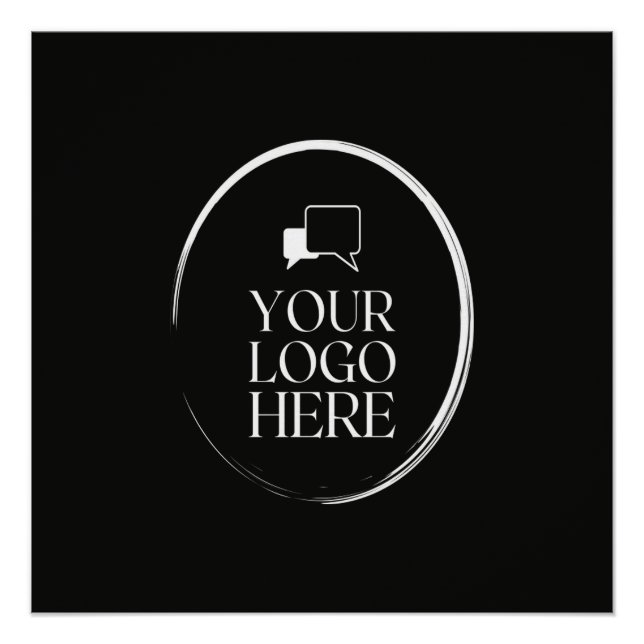 Your Logo Here Modern Poster (Front)