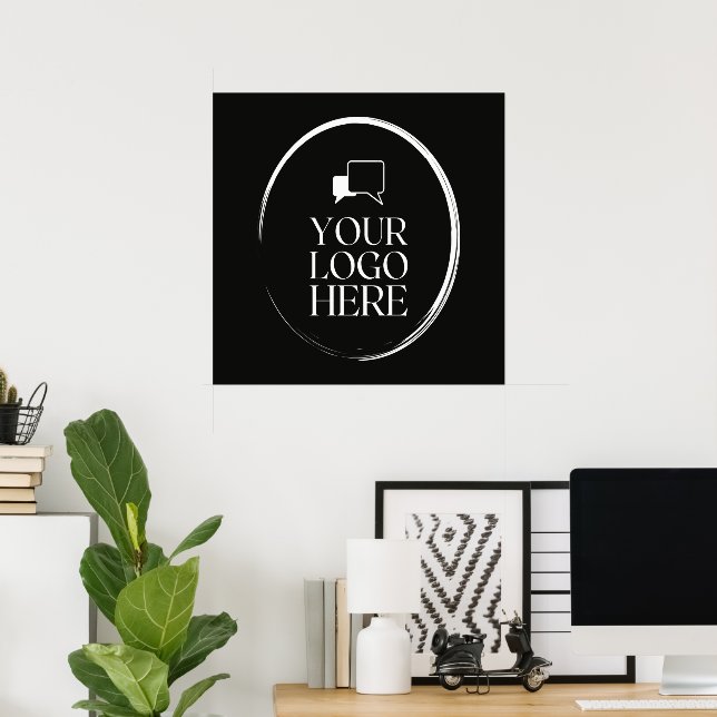 Your Logo Here Modern Poster (Home Office)