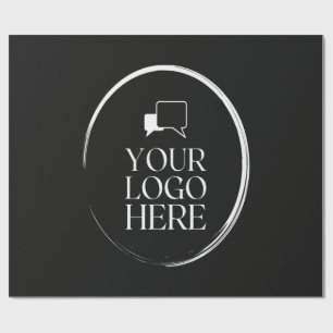 Your Logo Here Modern Wrapping Paper