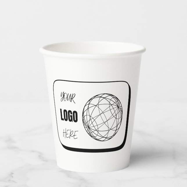 Your Logo Here Paper Cups (Front)