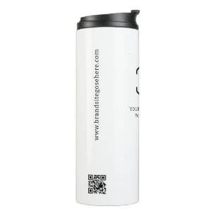Your Logo Here QR Code Business Promotional  Thermal Tumbler