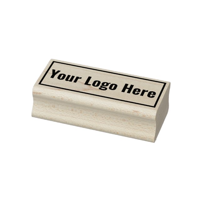 Your Logo Here Rectangle Rubber Stamp (Stamp)