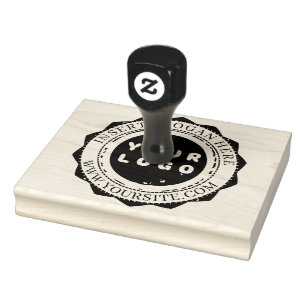 Your Logo Here Rubber Stamp