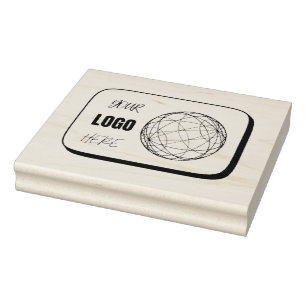 Your Logo Here Rubber Stamp