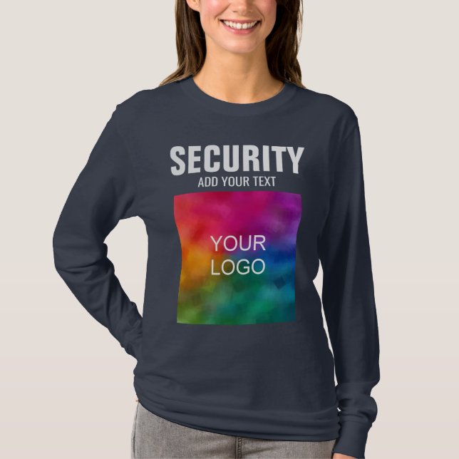 Your Logo Here Security Womens Basic Long Sleeve T-Shirt (Front)