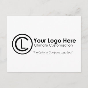 Your Logo Here Simple & Custom Promo Postcards