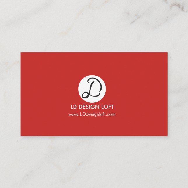Your Logo Here simple Customisable - Inverse Business Card (Front)