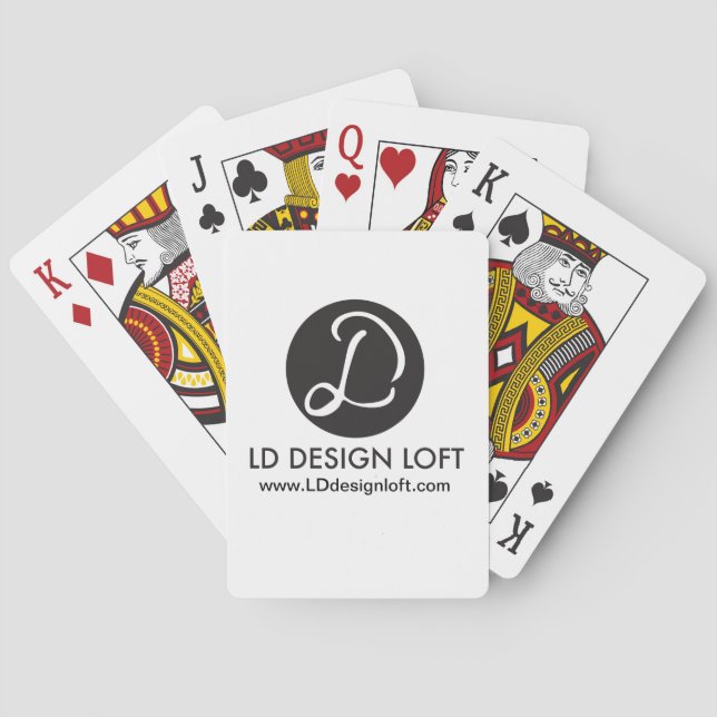 Your Logo Here, Simple, Customisable Playing Cards (Back)