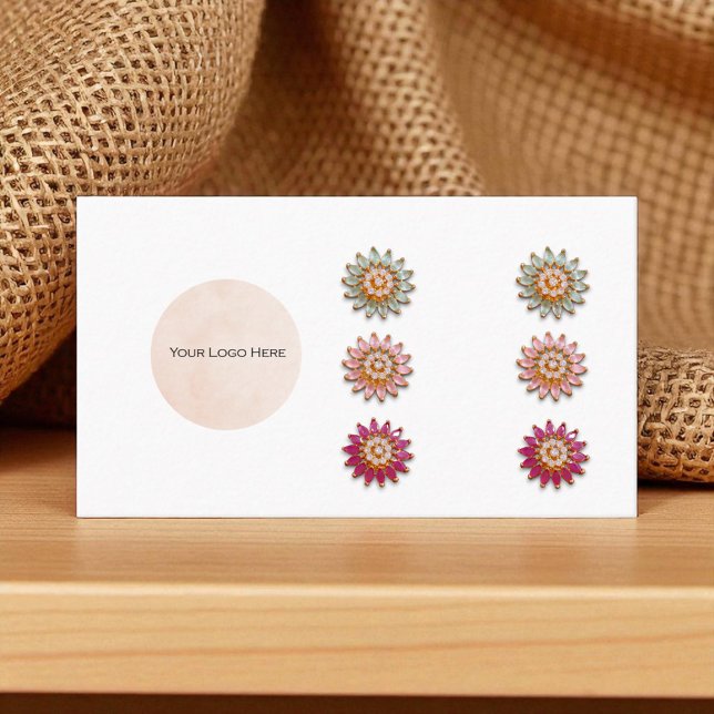 Your Logo Here Three Earring Display Card (Creator Uploaded)