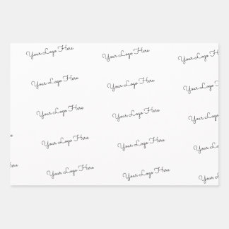 Your Logo Here  Wrapping Paper Sheet