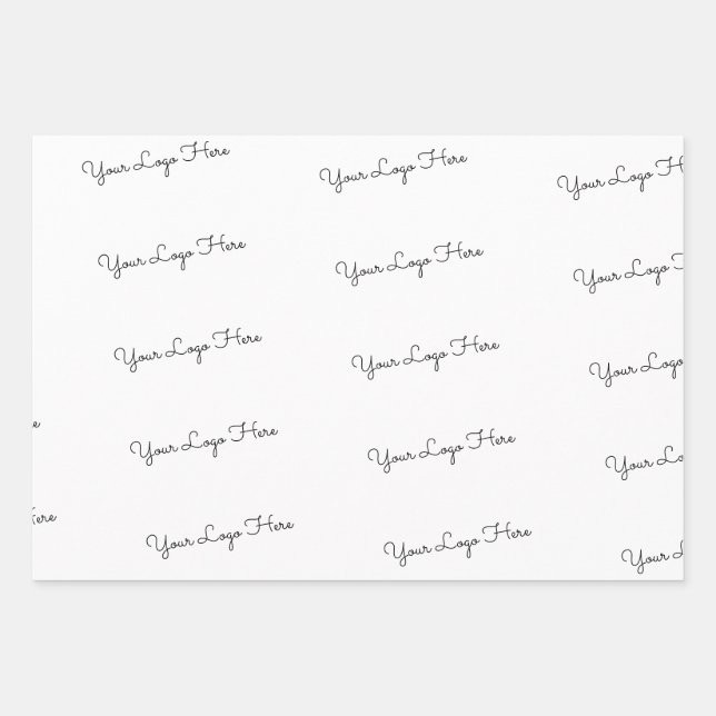 Your Logo Here  Wrapping Paper Sheet (Front)