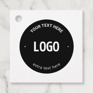 Your Logo, Image or Design & Editable Text Favour Tags