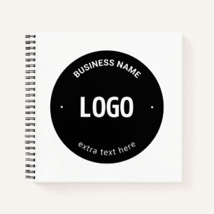 Your Logo, Image or Design & Editable Text Notebook