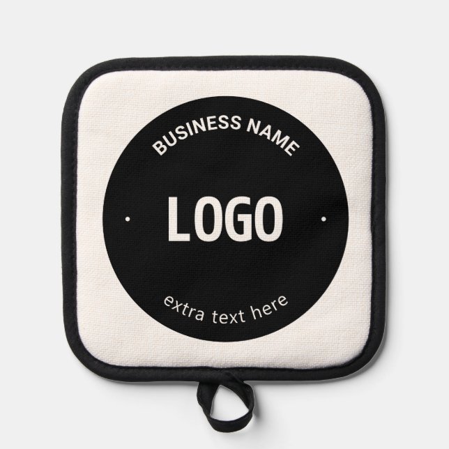 Your Logo, Image or Design & Editable Text Pot Holder (Front)