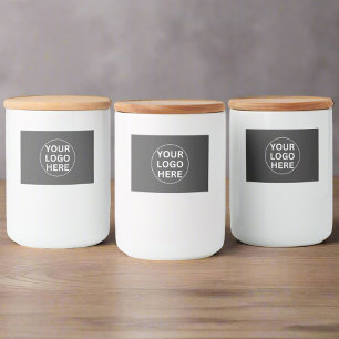 Your Logo l Professional Promotional Business Grey Food Label