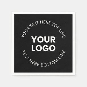 Your Logo Minimalistic Style Napkin